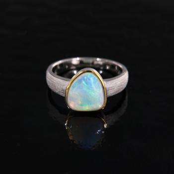 Sterling-Silber-Ring mit Australischem Skinshell-Opal